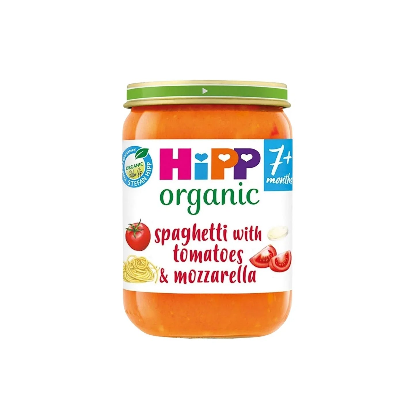 HiPP Organic Spaghetti with Tomatoes & Mozzarella Baby Food Jar 7+ months 190g