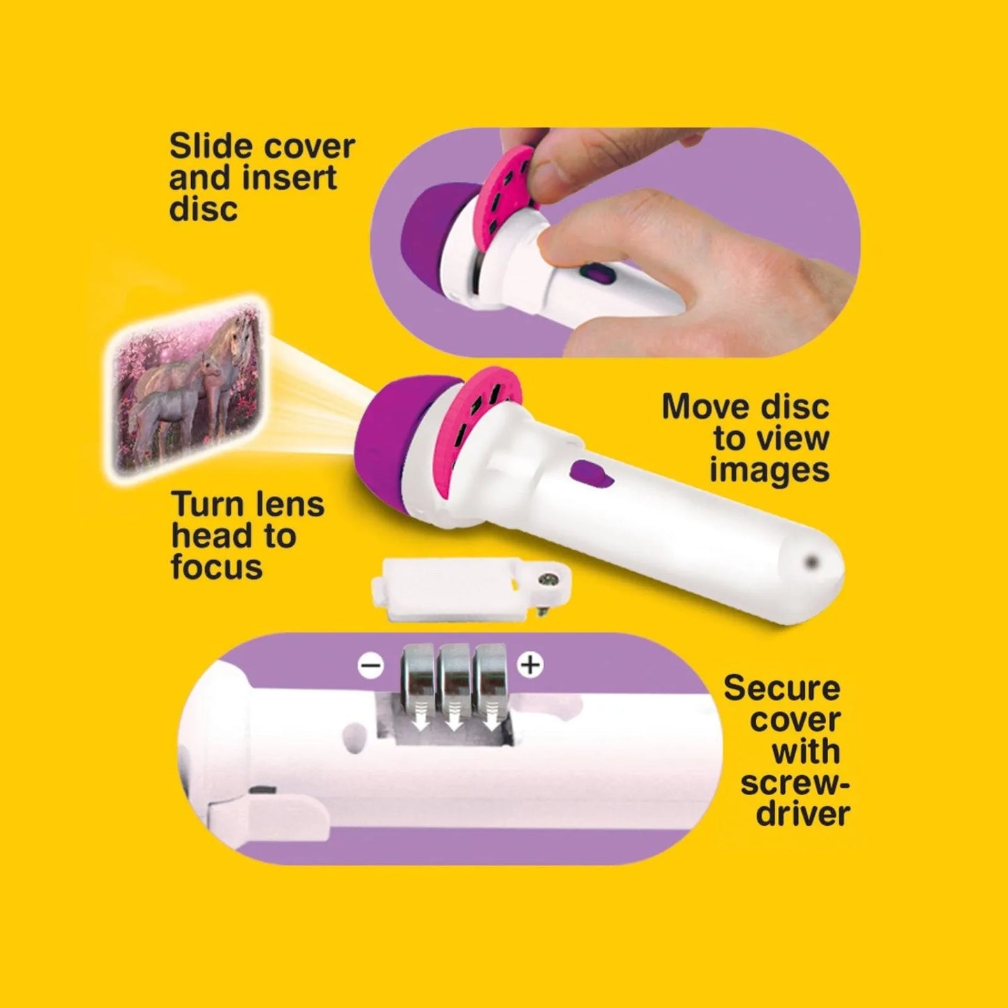 Brainstorm Torch and Projector - Fairy & Unicorn