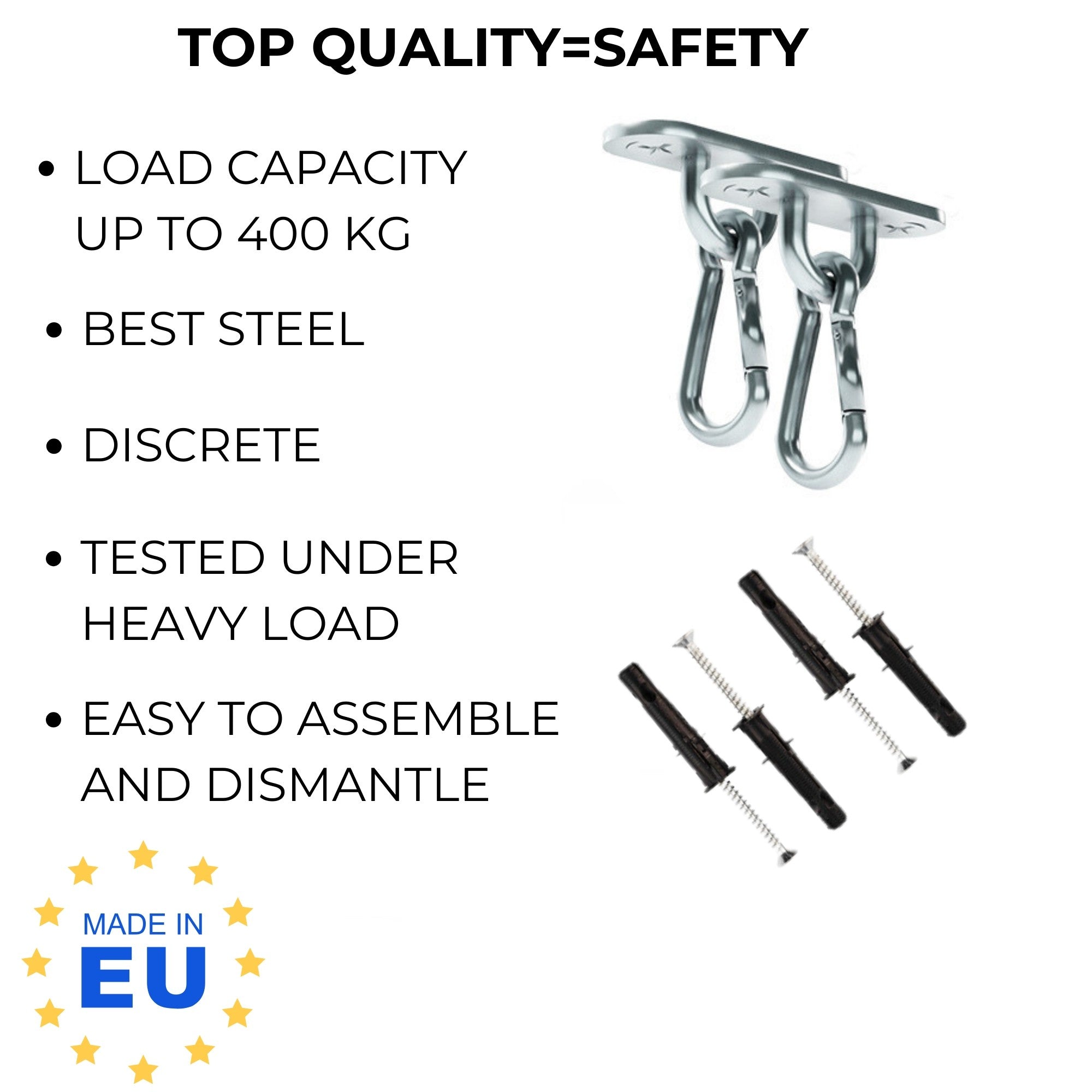 MAMOI® Trapeze bar baby swing, Indoor gymnastic rings, Monkey bars gorilla gym, Gymnastics pull up equipment for kids, Olympic rings and swings for calisthenics-5