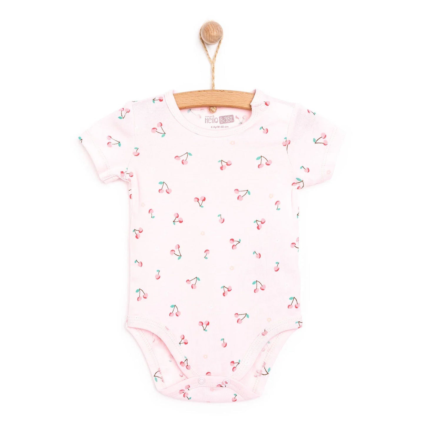 HelloBaby Girl Short Sleeve Bodysuit - Pink