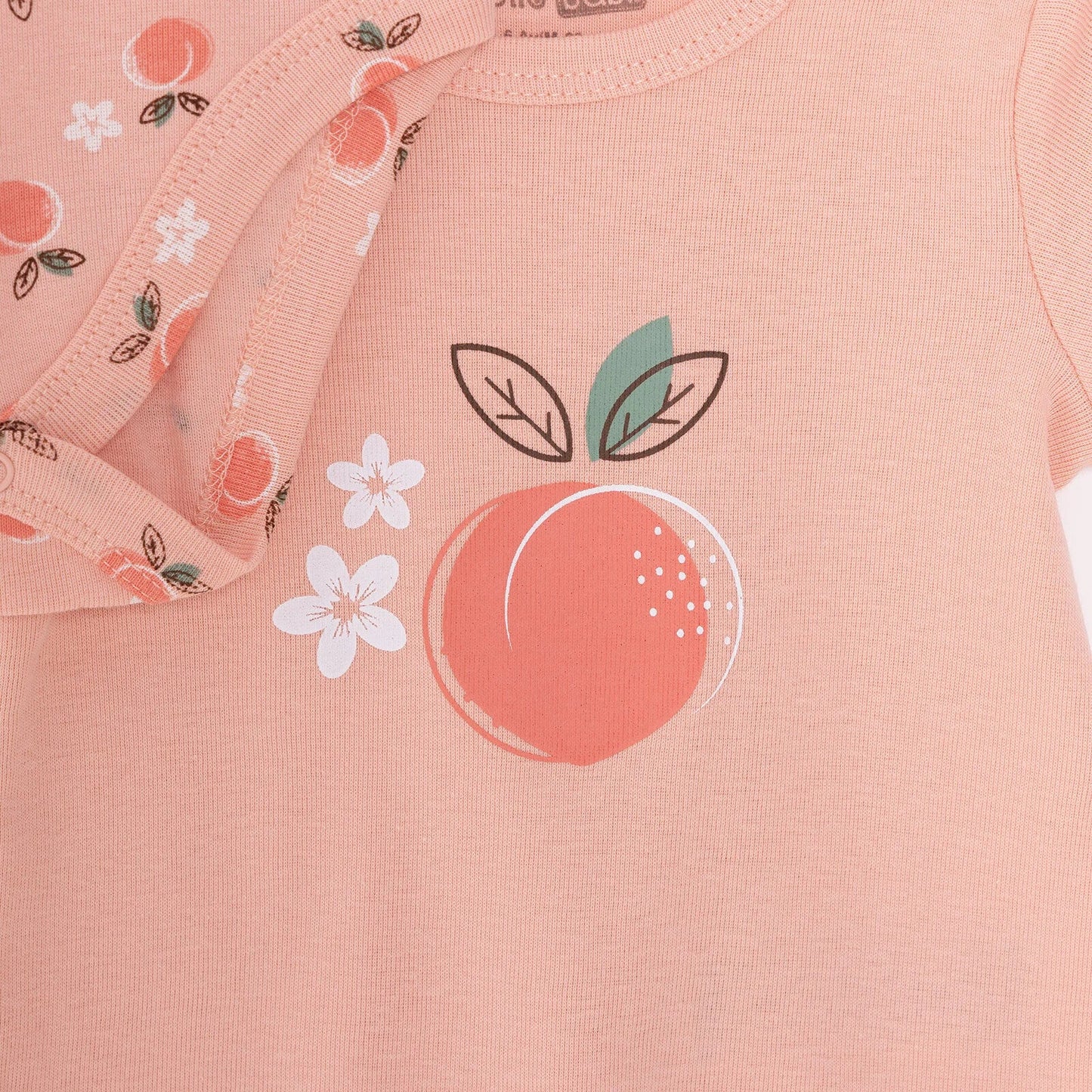 HelloBaby Baby Girl Short Sleeve Bodysuit 2 pcs - Pink