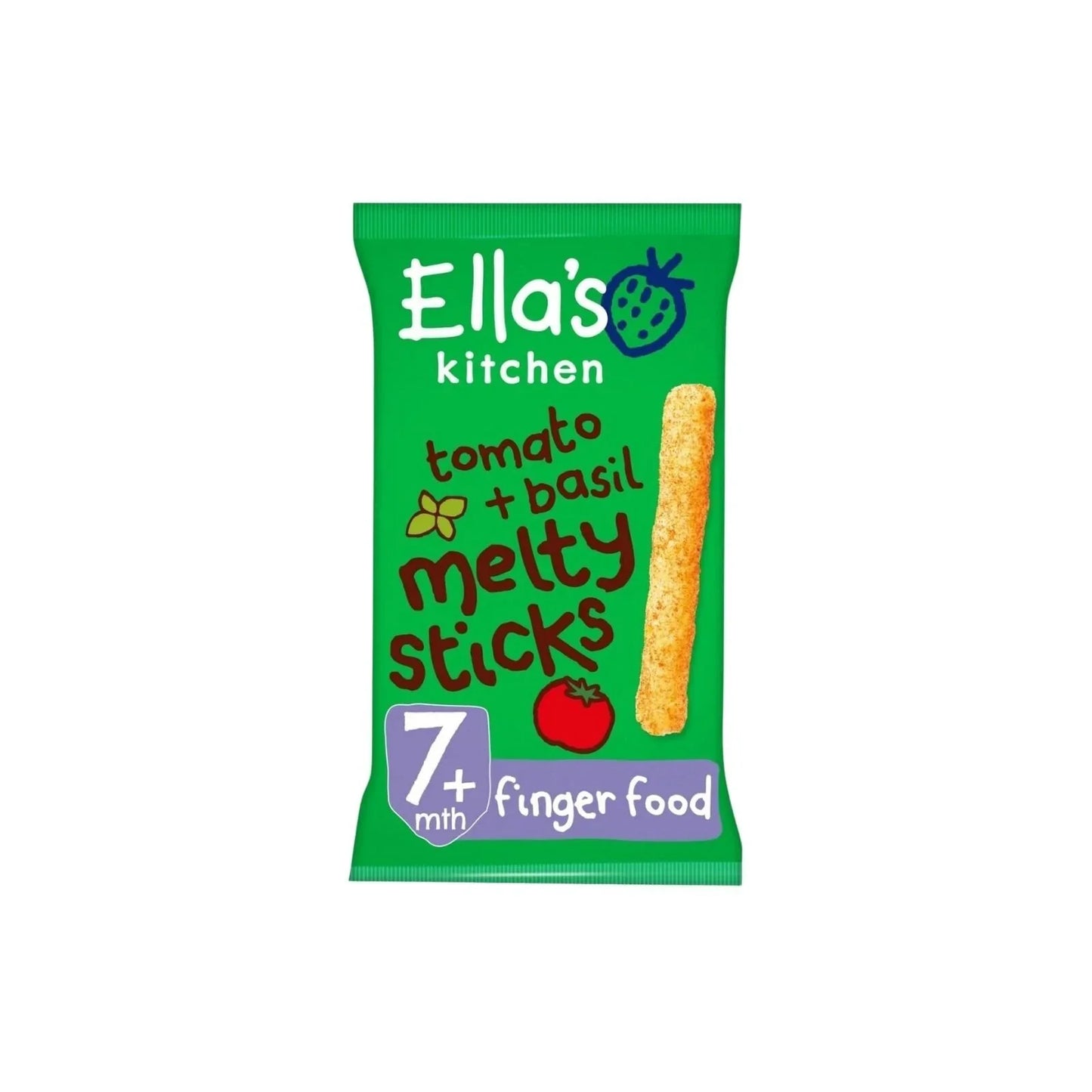 Ella's Kitchen Organic Tomato & Basil Melty Sticks Baby Snack 7+ months 16g