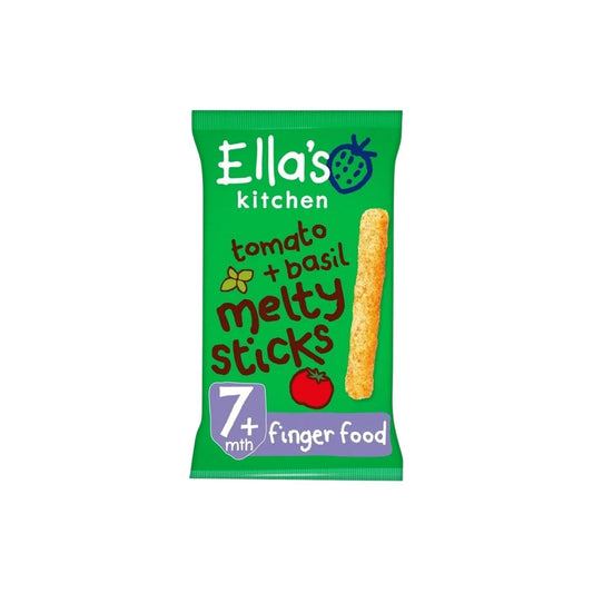 Ella's Kitchen Organic Tomato & Basil Melty Sticks Baby Snack 7+ months 16g
