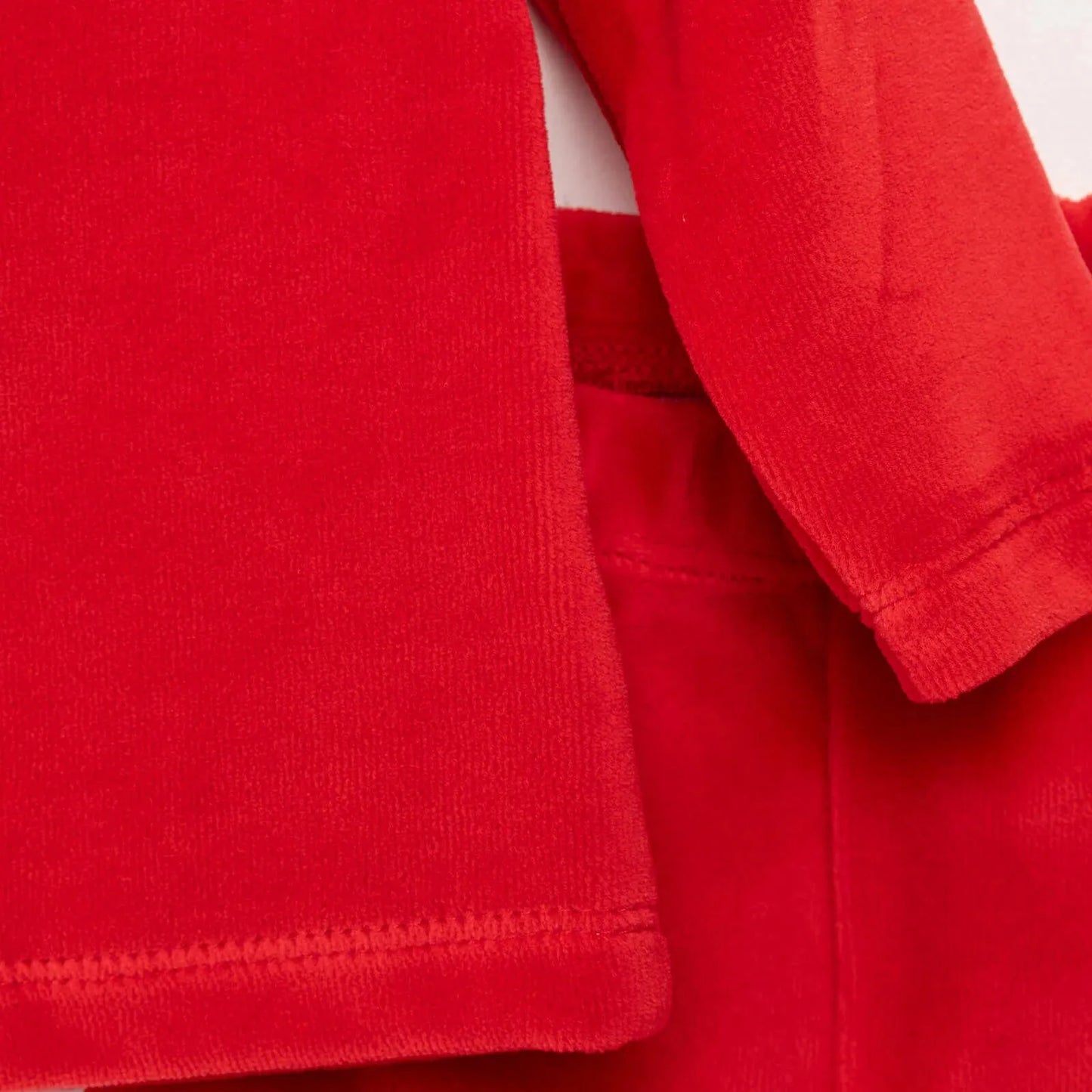 HelloBaby Cardigan - Footed Bottom - Red