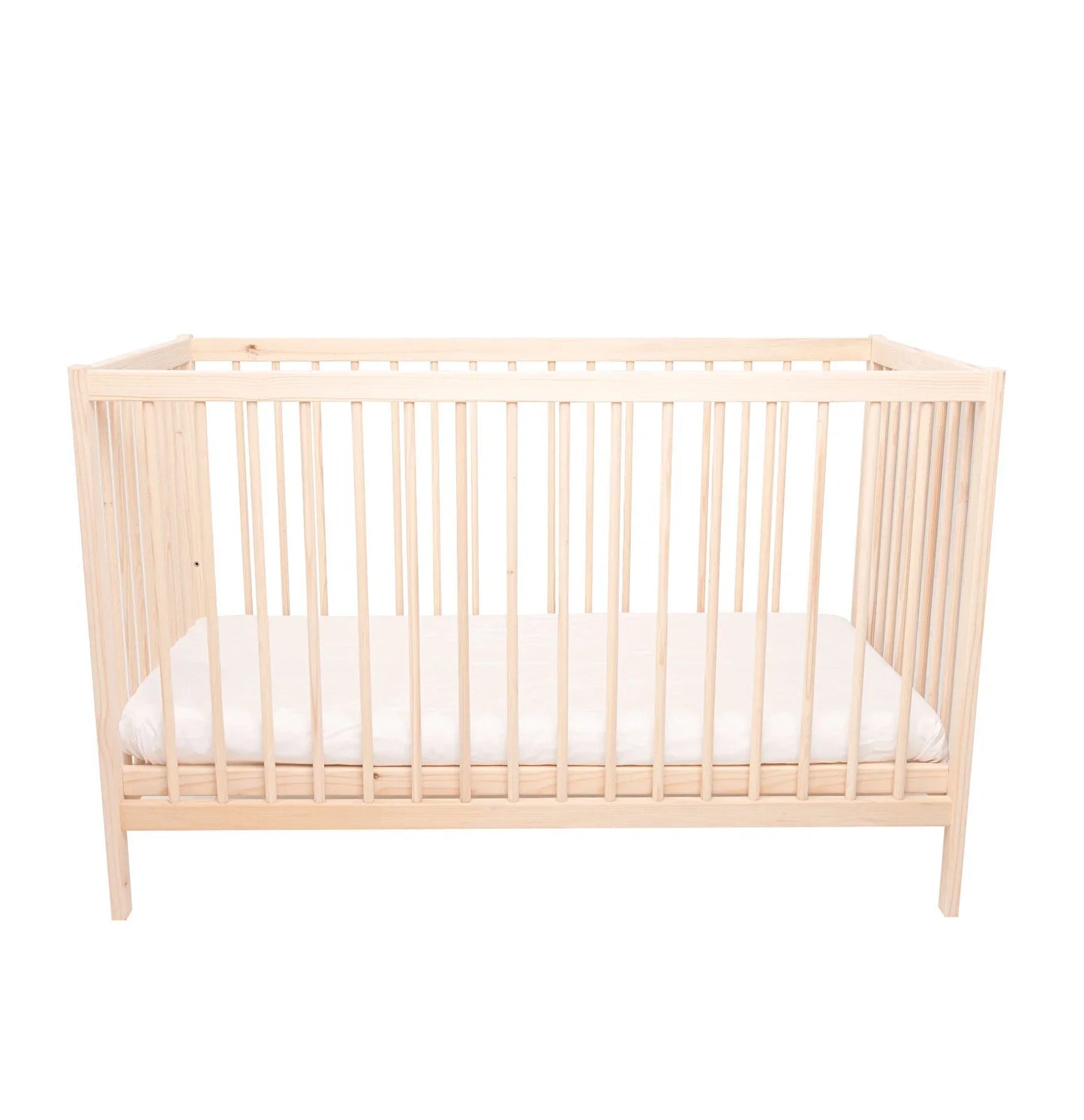 Kukka Natural Wood 2-Level Cot 60x120 cm