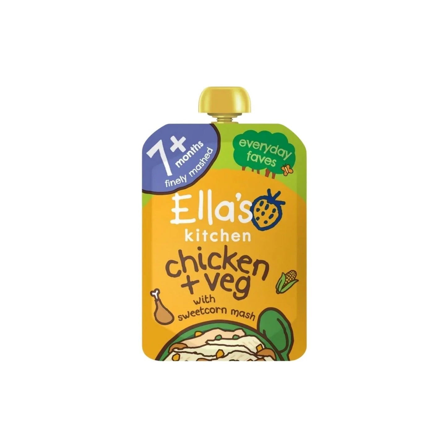 Ella's Kitchen Organic Chicken & Veg Baby Food Pouch 7+ months 130g