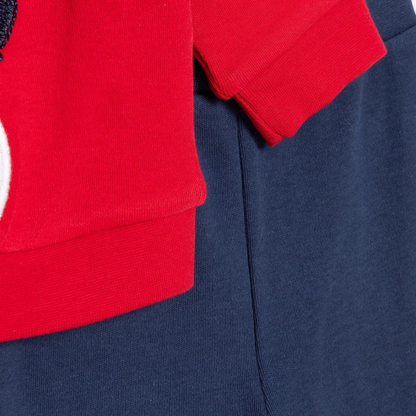 HelloBaby My First Christmas Newborn Boy Sweatshirt-Footed Bottom - Red