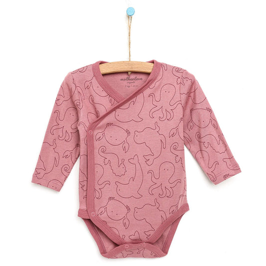 Motherlove Newborn Organic Sleeve Bodysuit - Beige