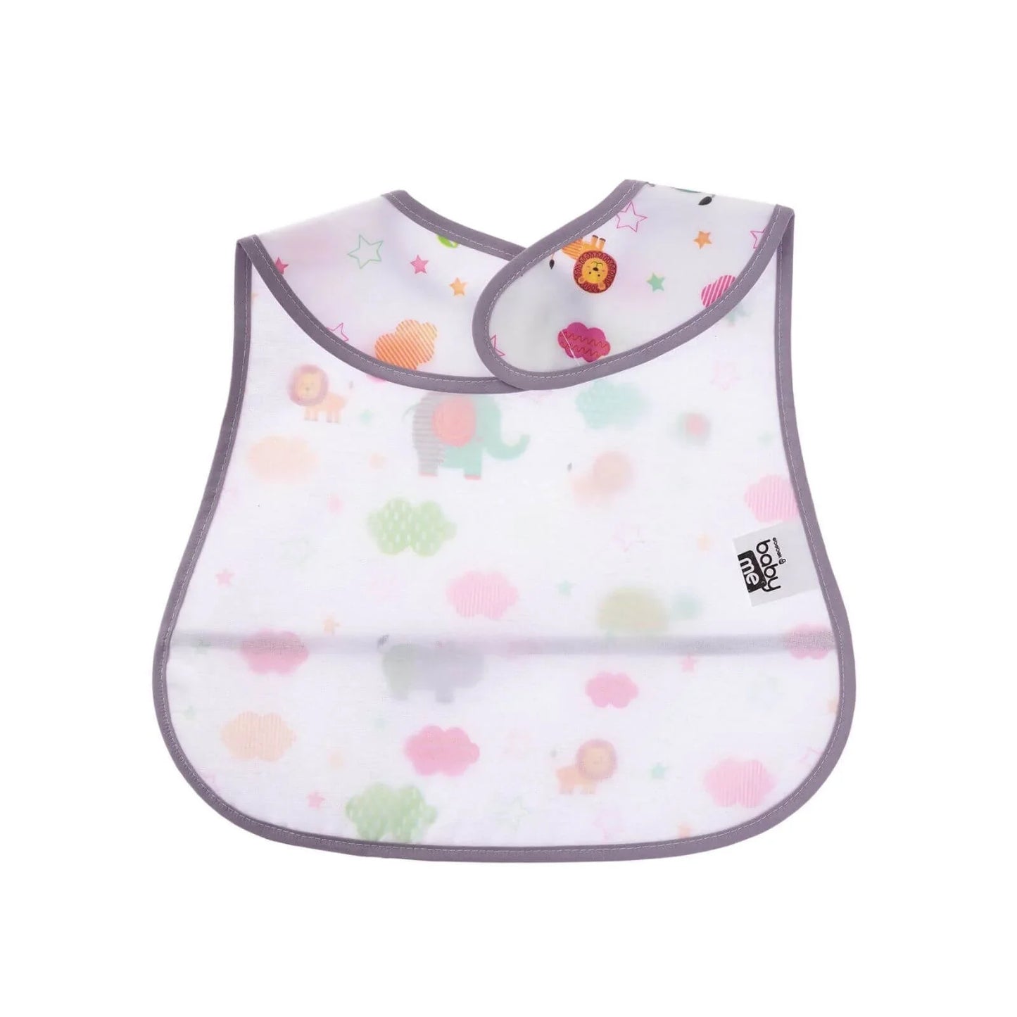 baby me Smart Patterned Baby Feeding Bib