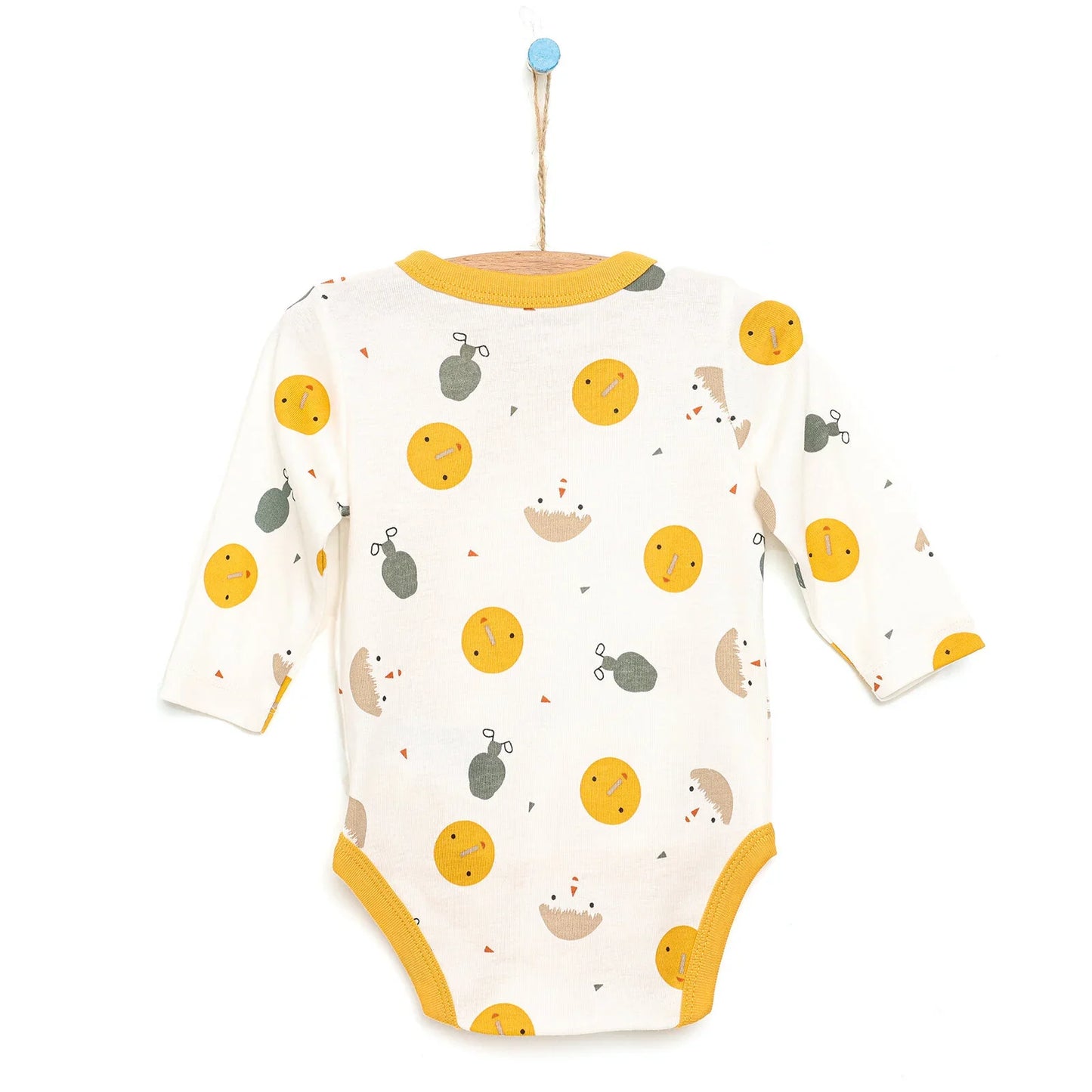 Motherlove Newborn Organic Sleeve Bodysuit - Beige