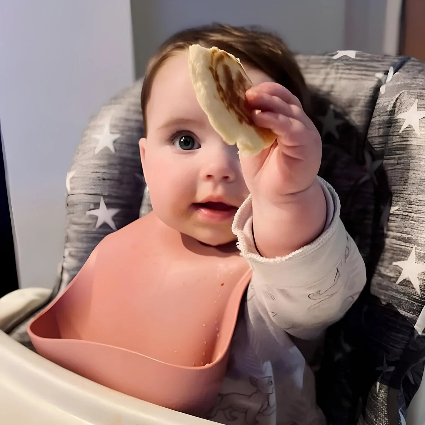 BLW Essentials Silicone Bib - Dusty Rose