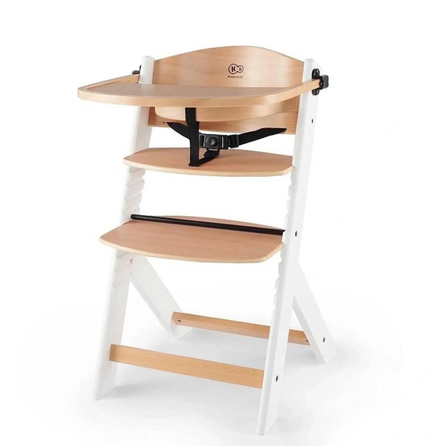 Outlet - Kinderkraft Enock Wooden Highchair - Wooden White