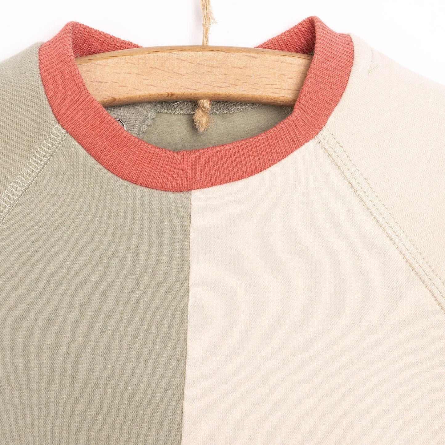 HelloBaby Newborn Colour Block Sweatshirt - Green