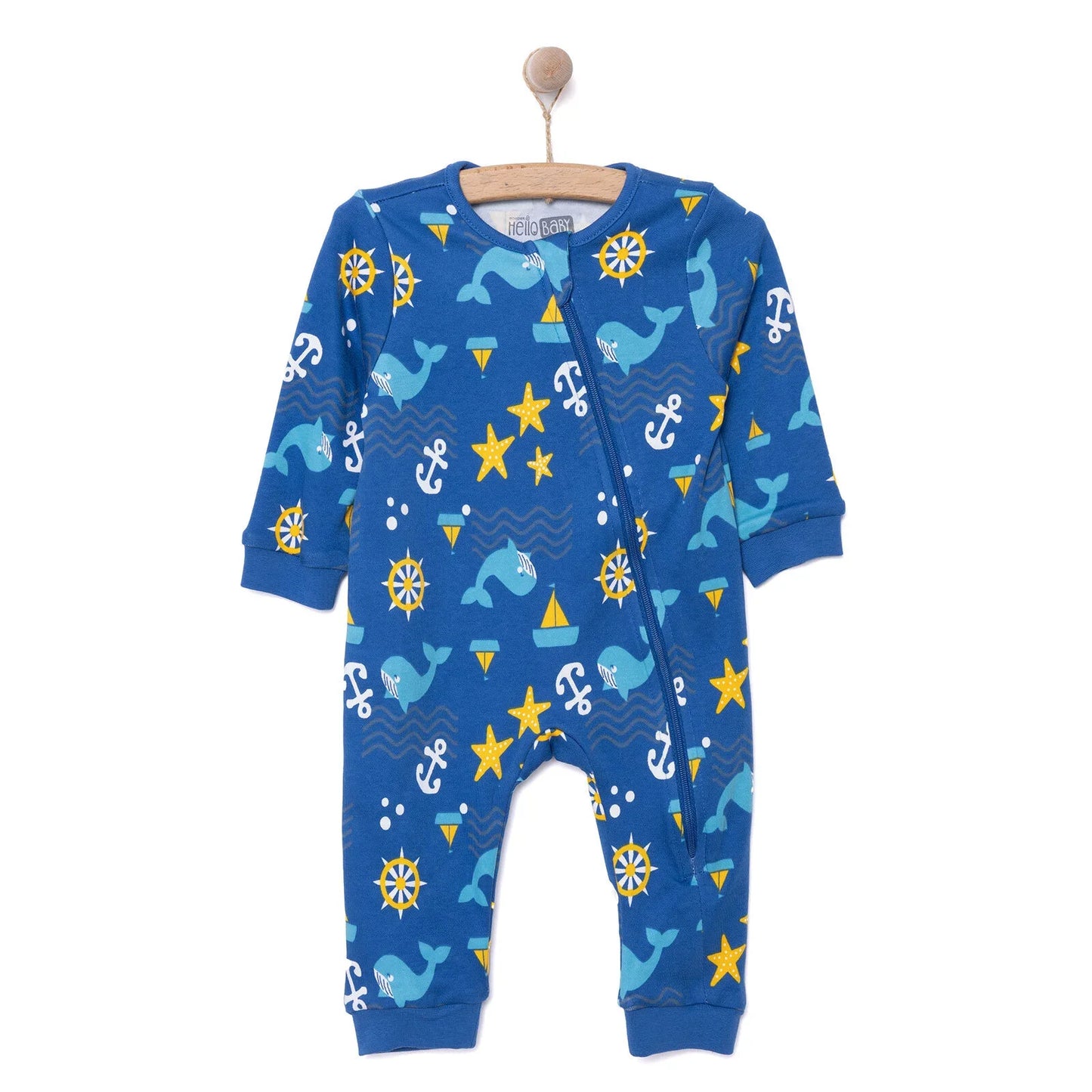 HelloBaby Boy Jumpsuit - Navy Blue