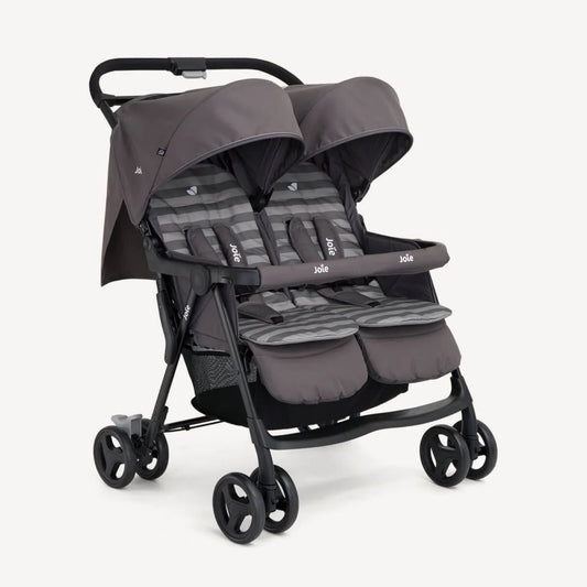 Outlet - Joie Aire Twin Stroller - Dark Pewter