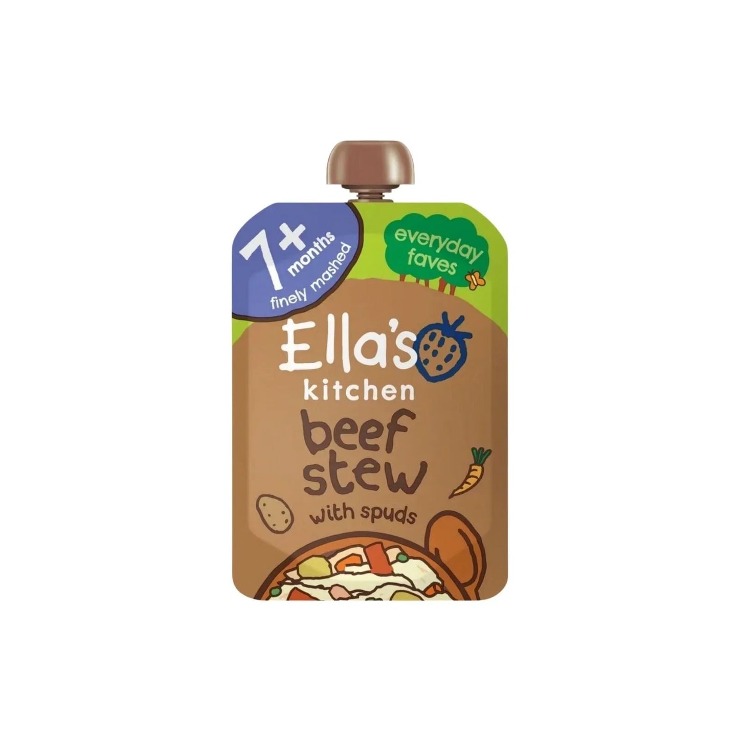 Ella's Kitchen Organic Beef Stew Baby Food Pouch 7+ months 130g
