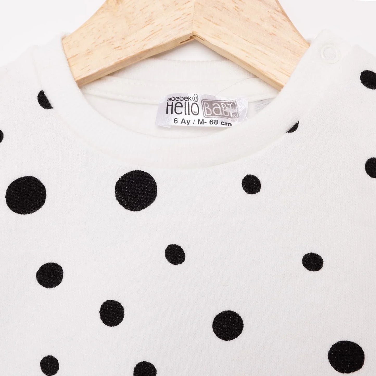 HelloBaby Basic Low Raised Polka-Dot Printed Sweatshirt - Printed