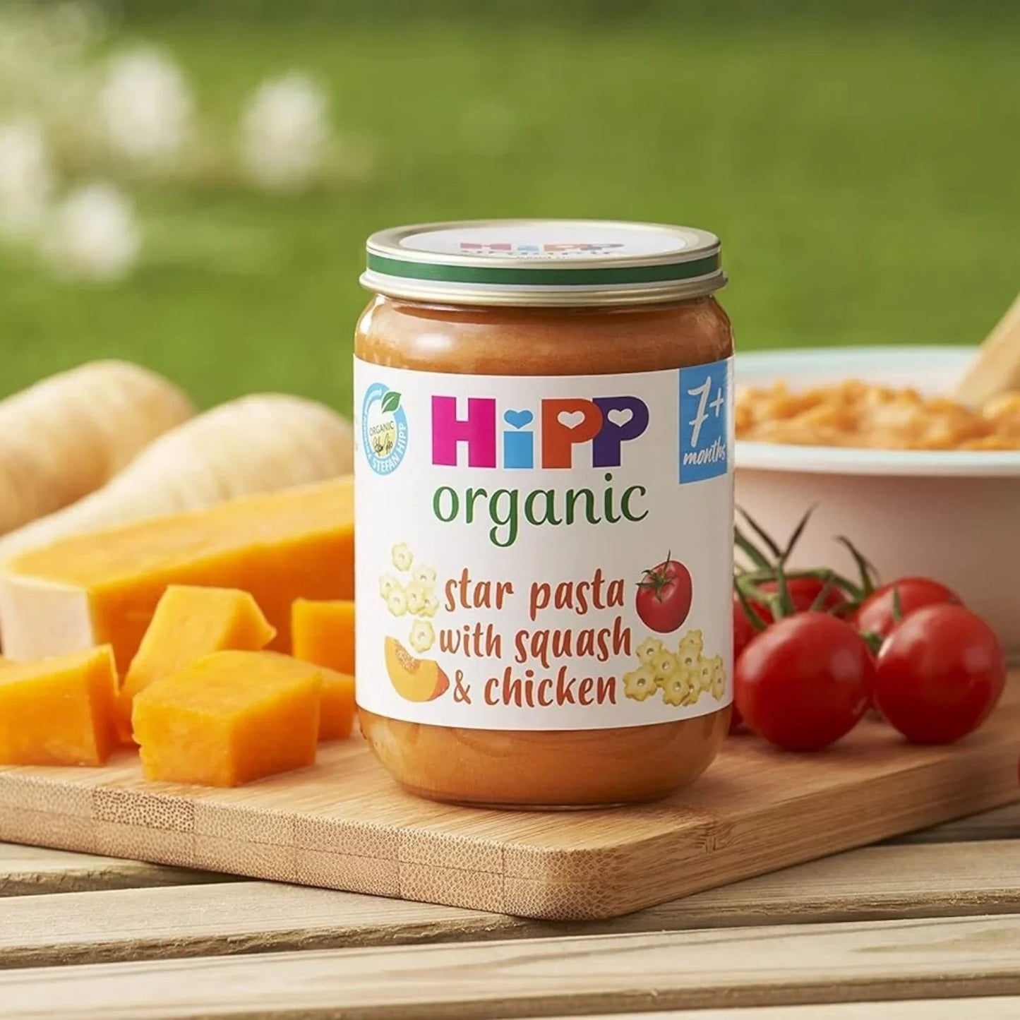 HiPP Organic Star Pasta with Squash & Chicken Baby Food Jar 7+ months 190g