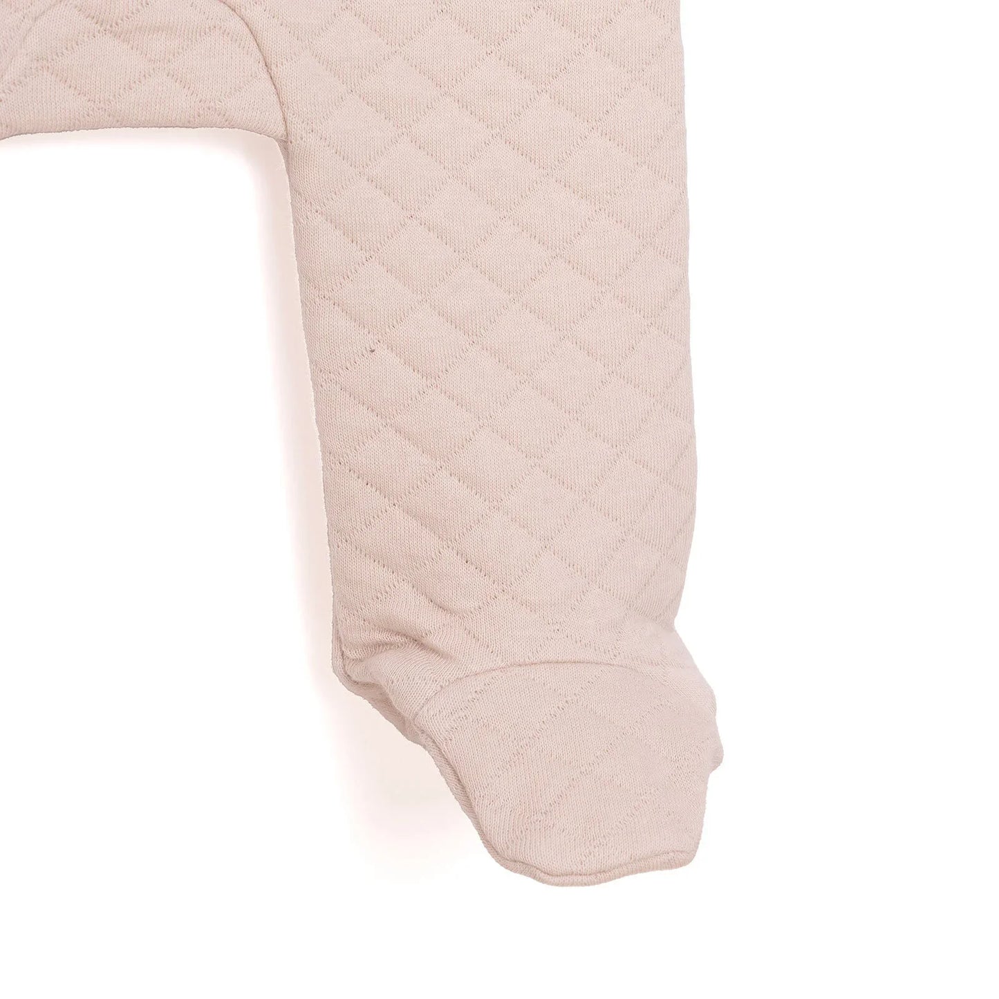 HelloBaby Newborn Quilted Sweatshirt-Footed Bottom - Grey