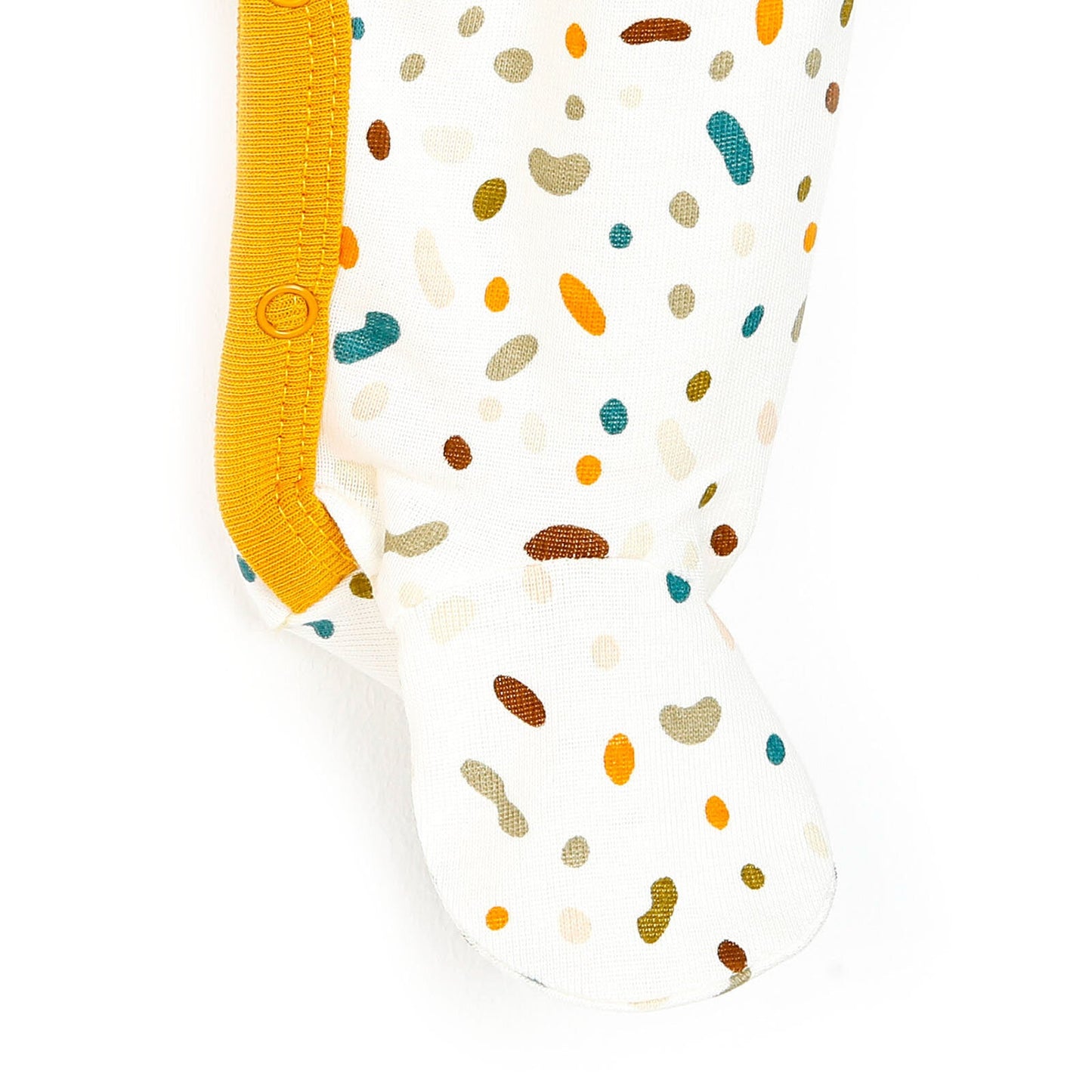 Motherlove Newborn Organic Footed Jumpsuit - Ecru