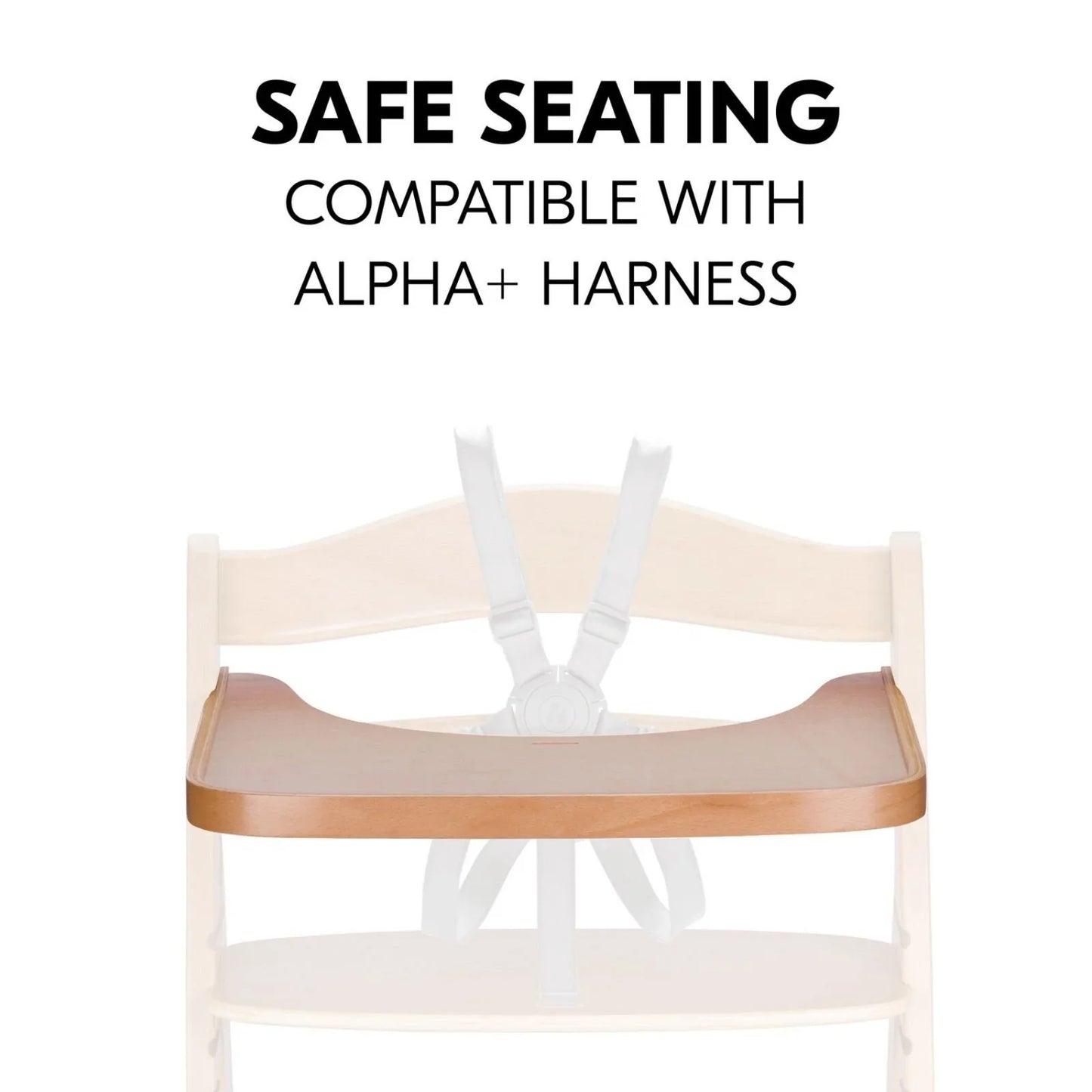 Hauck Alpha Wooden Tray - Natural