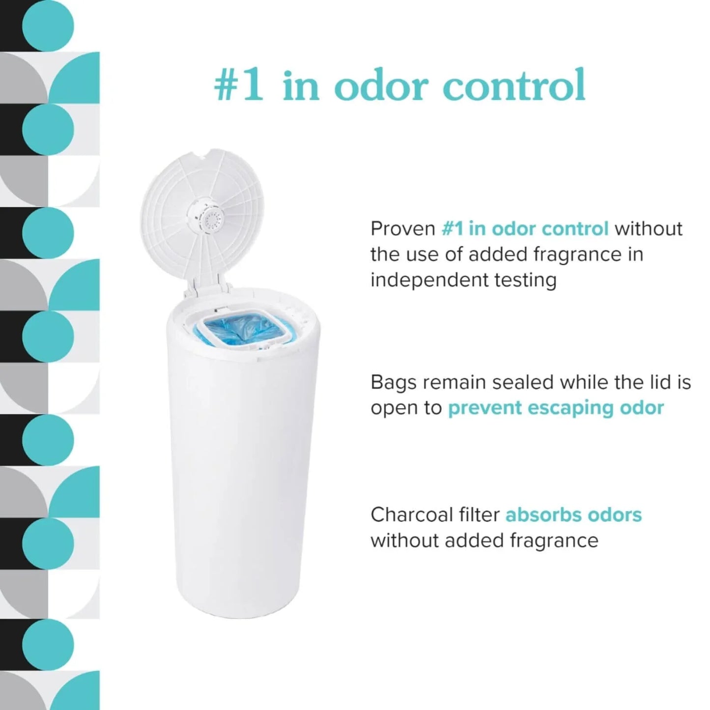 PurePail Classic Nappy Bin - White