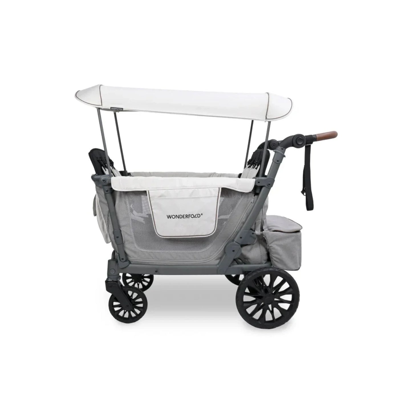 Wonderfold L4 Quad Stroller Wagon - Grey