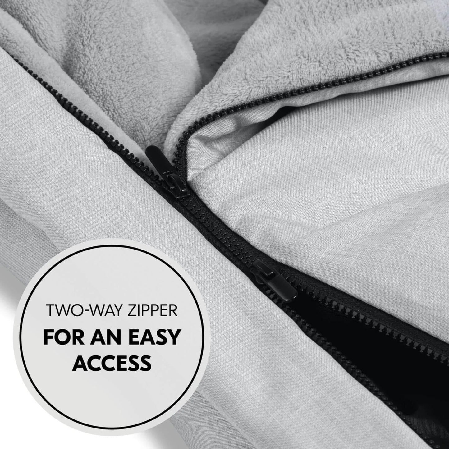 Hauck Pushchair Footmuff - Winter Grey