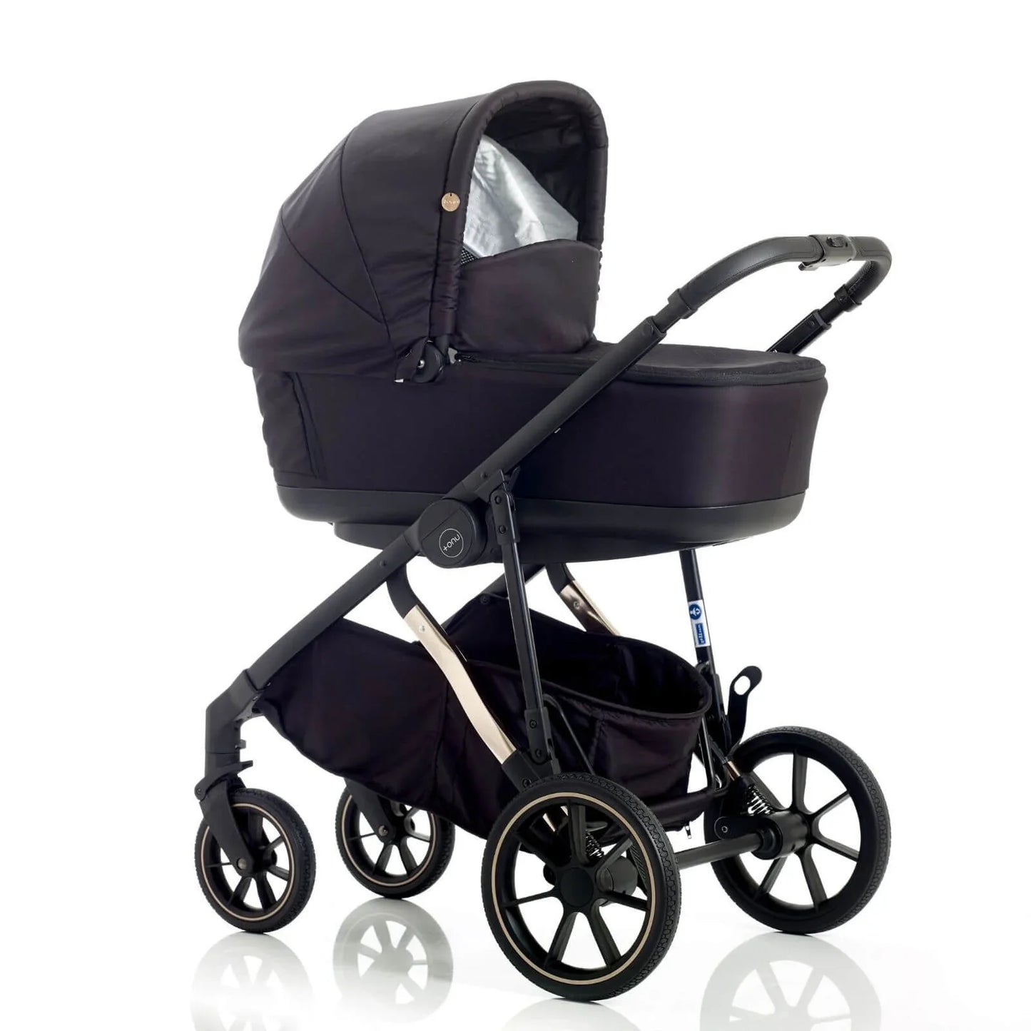 Mee-Go UNO Plus 3-in-1 Travel System - Black/Chrome