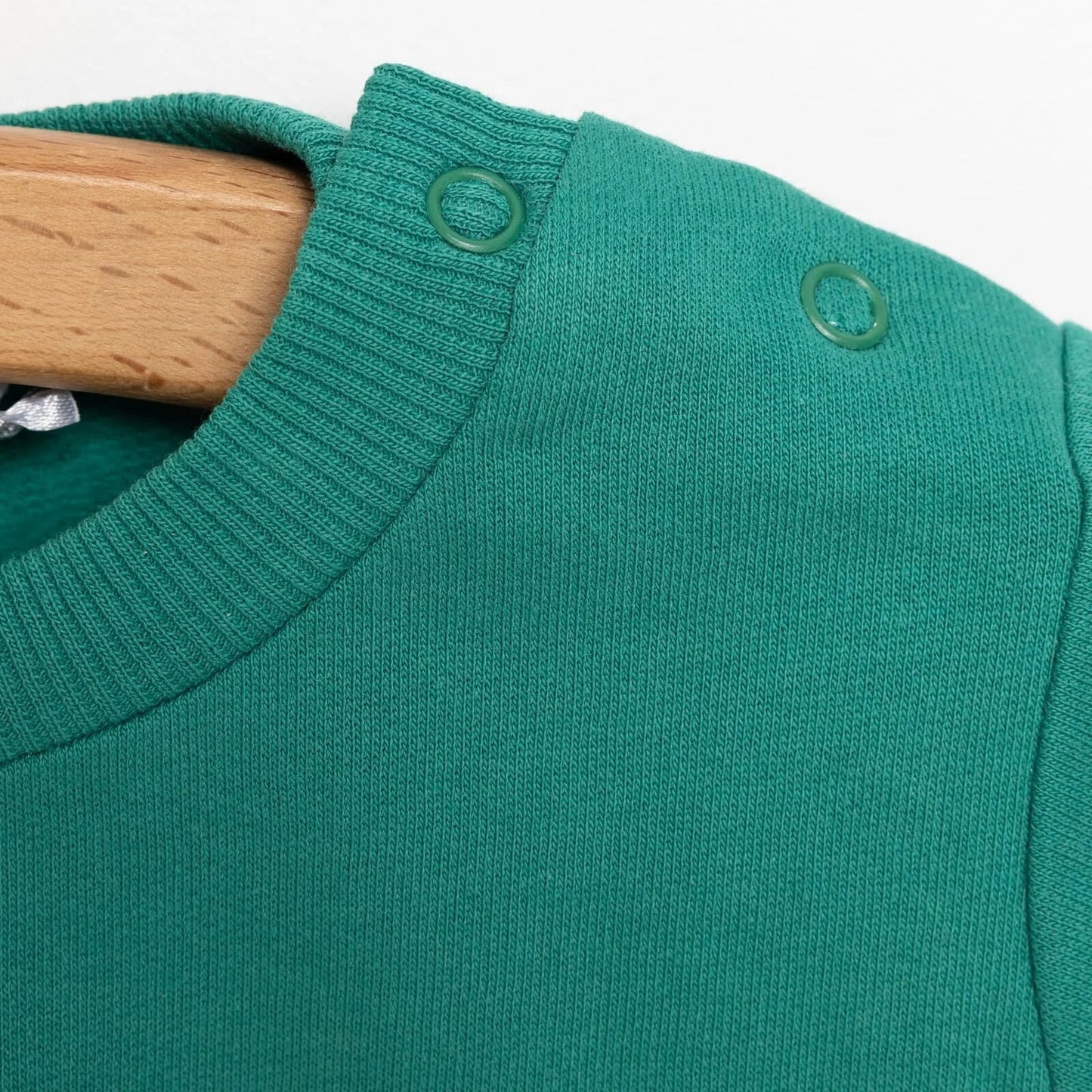 HelloBaby Basic Boy Low Raised  Bear Printed Sweatshirt - Dark Green