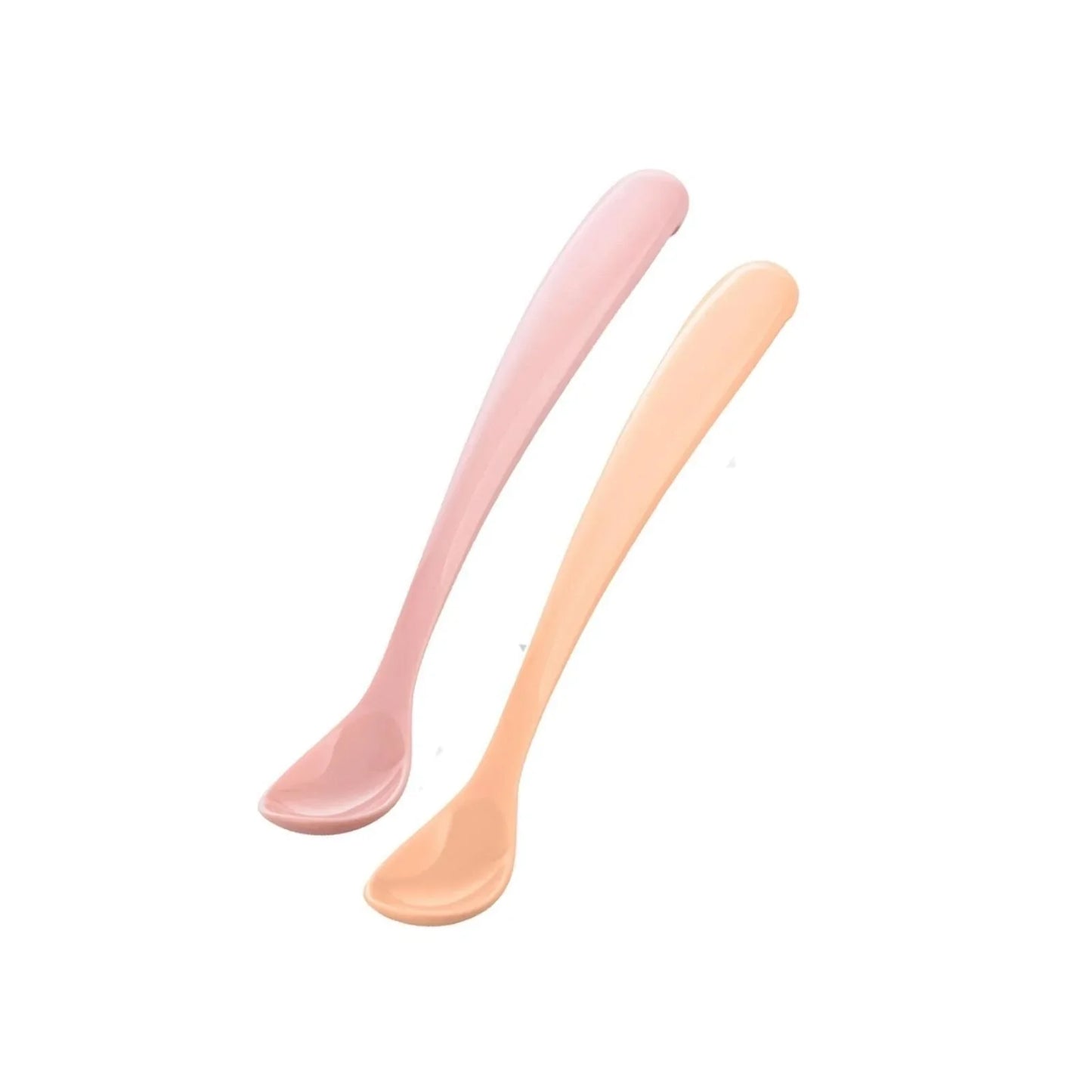 Mamajoo Silicone Spoons with Case Pack of 2 - Powder Pink & Blush