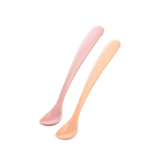 Mamajoo Silicone Spoons with Case Pack of 2 - Powder Pink & Blush
