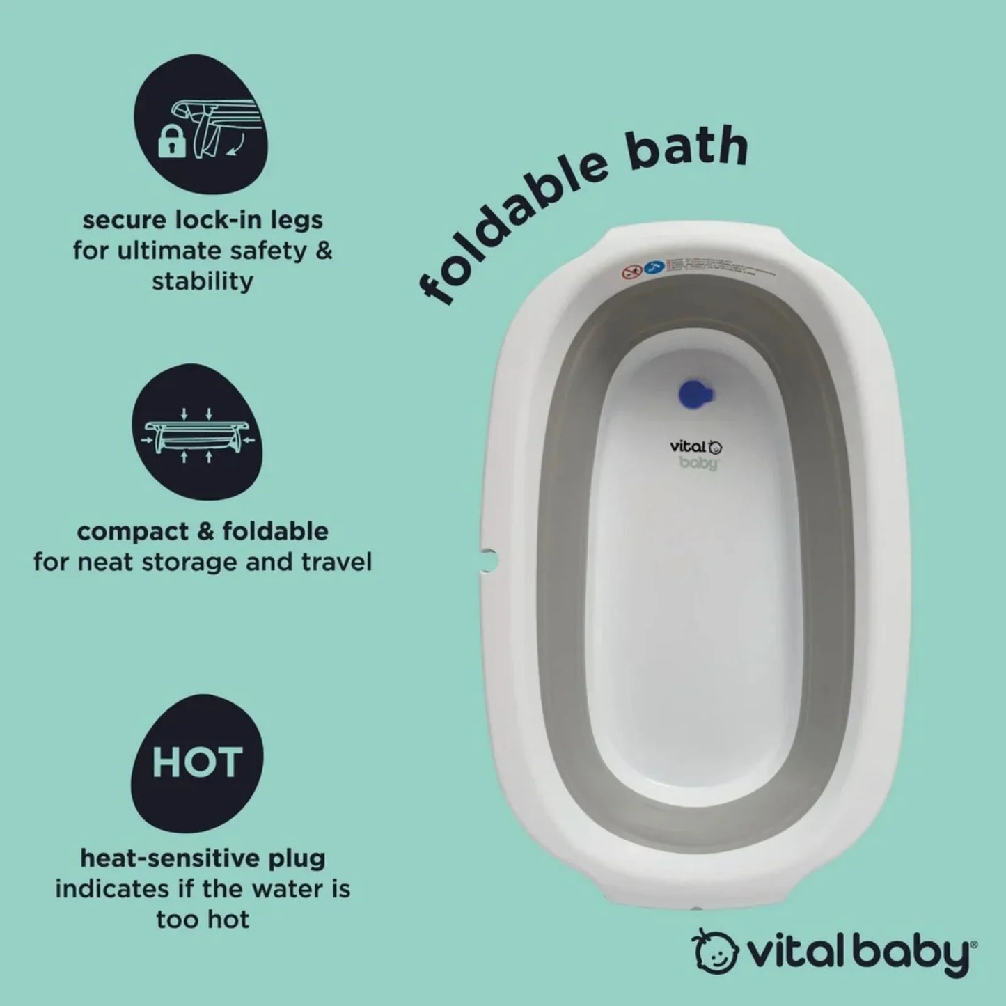 Vital Baby Foldable Bath Tube