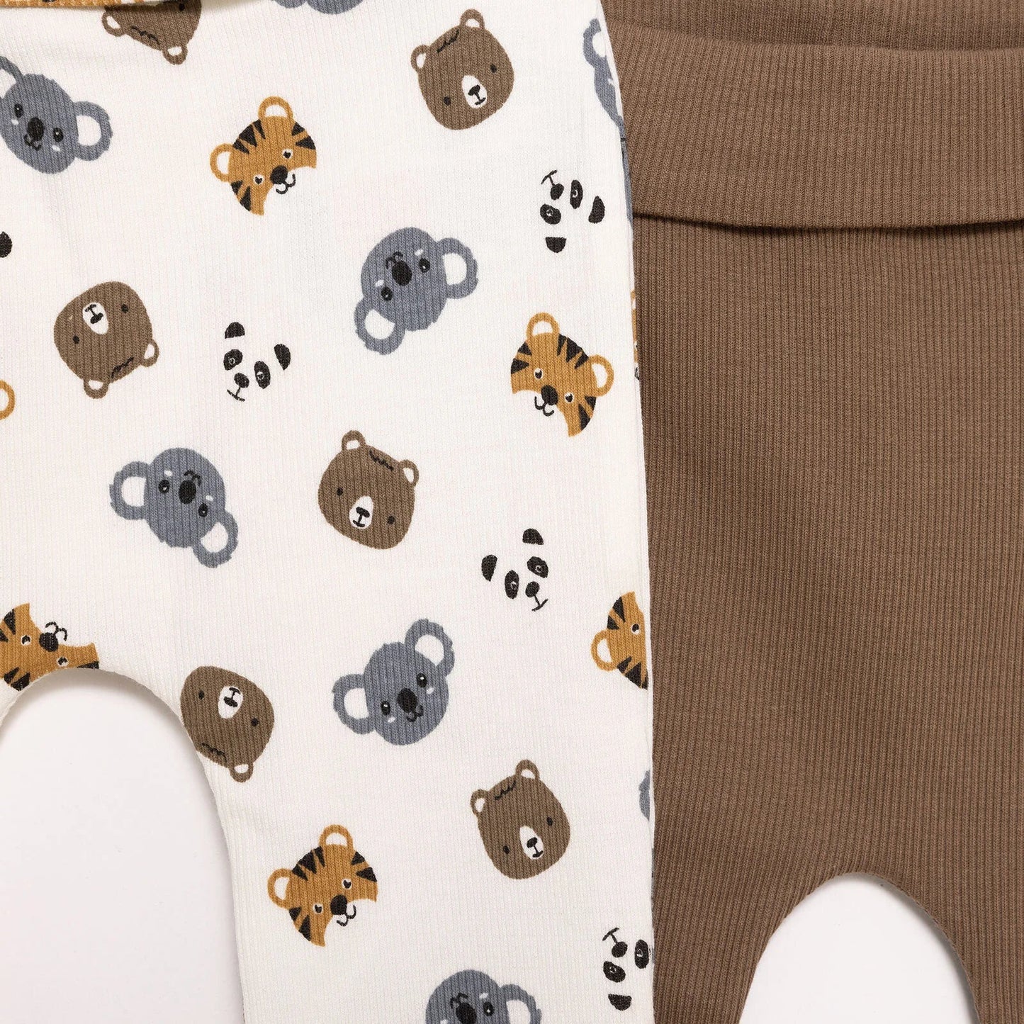 HelloBaby Boy 2 Piece Footles Bottom - Light Brown