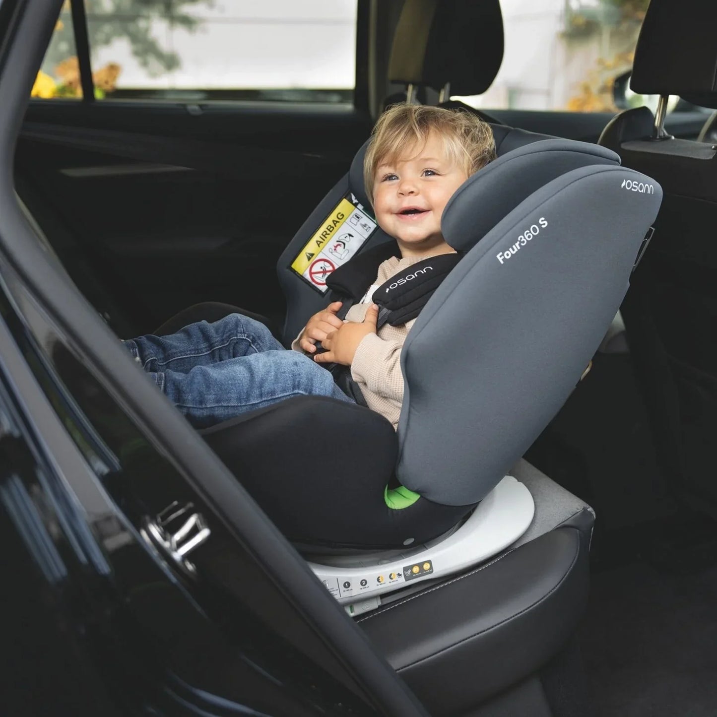 Osann Four360 0+/1/2/3 S ISOFIX Car Seat - Black Grey