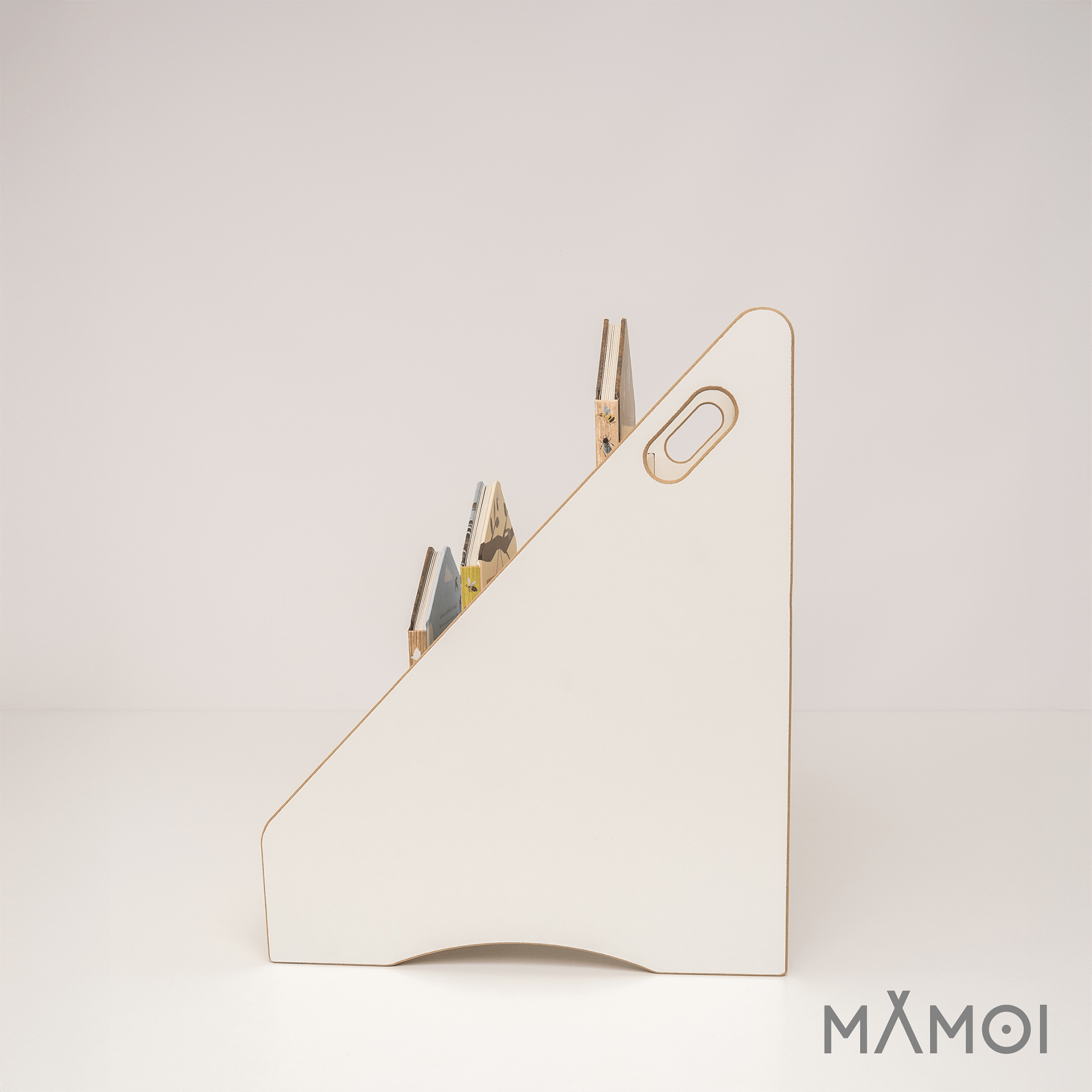 MAMOI® wooden bookshelf for children, children's bookshelf, book stand, wall shelf children's room, shelf, book shelf, children's shelf-2