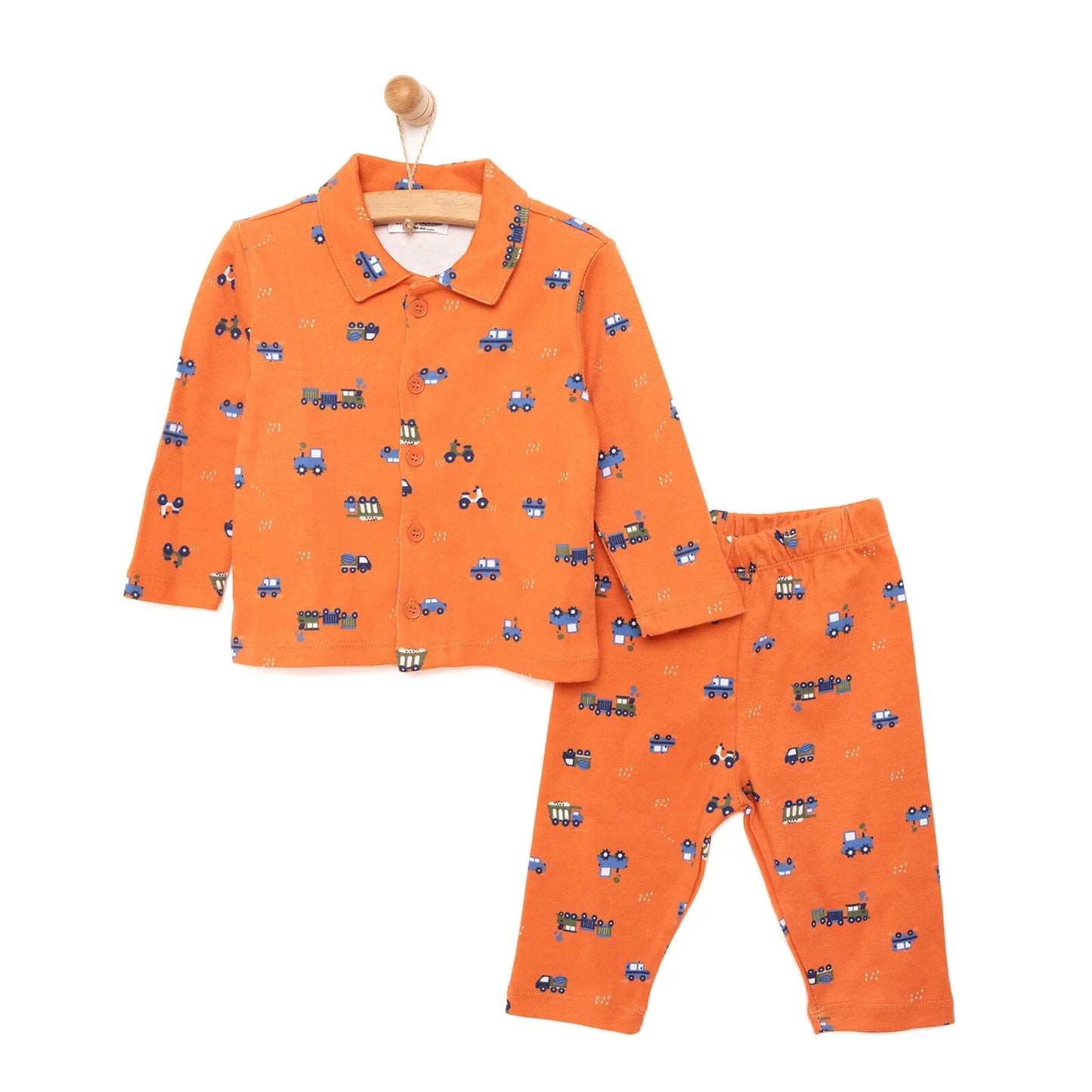 HelloBaby  Baby Boy Long Sleeve Pyjamas Set - Orange