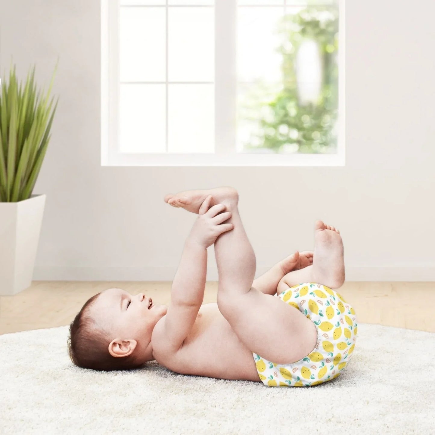 Bambino Mio-Miosolo All-in-One Reusable Nappy - Lemon Drop