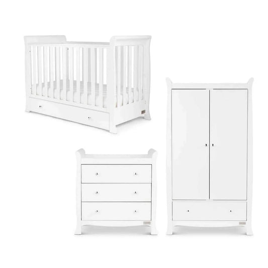 Ickle Bubba Snowdon 4-in-1 Mini Furniture Set Premium Pocket Sprung Mattress 3 pcs - White