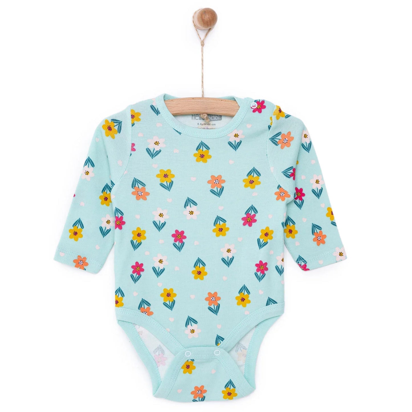 HelloBaby Girl Long Sleeve Bodysuit - Green