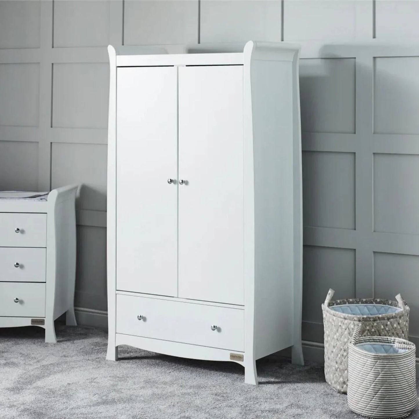Ickle Bubba Snowdon Wardrobe - White