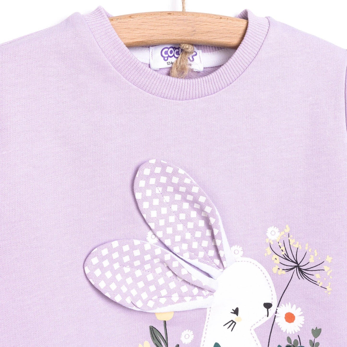 Cocux Baby Girl Cute Animals Tracksuit - Lilac