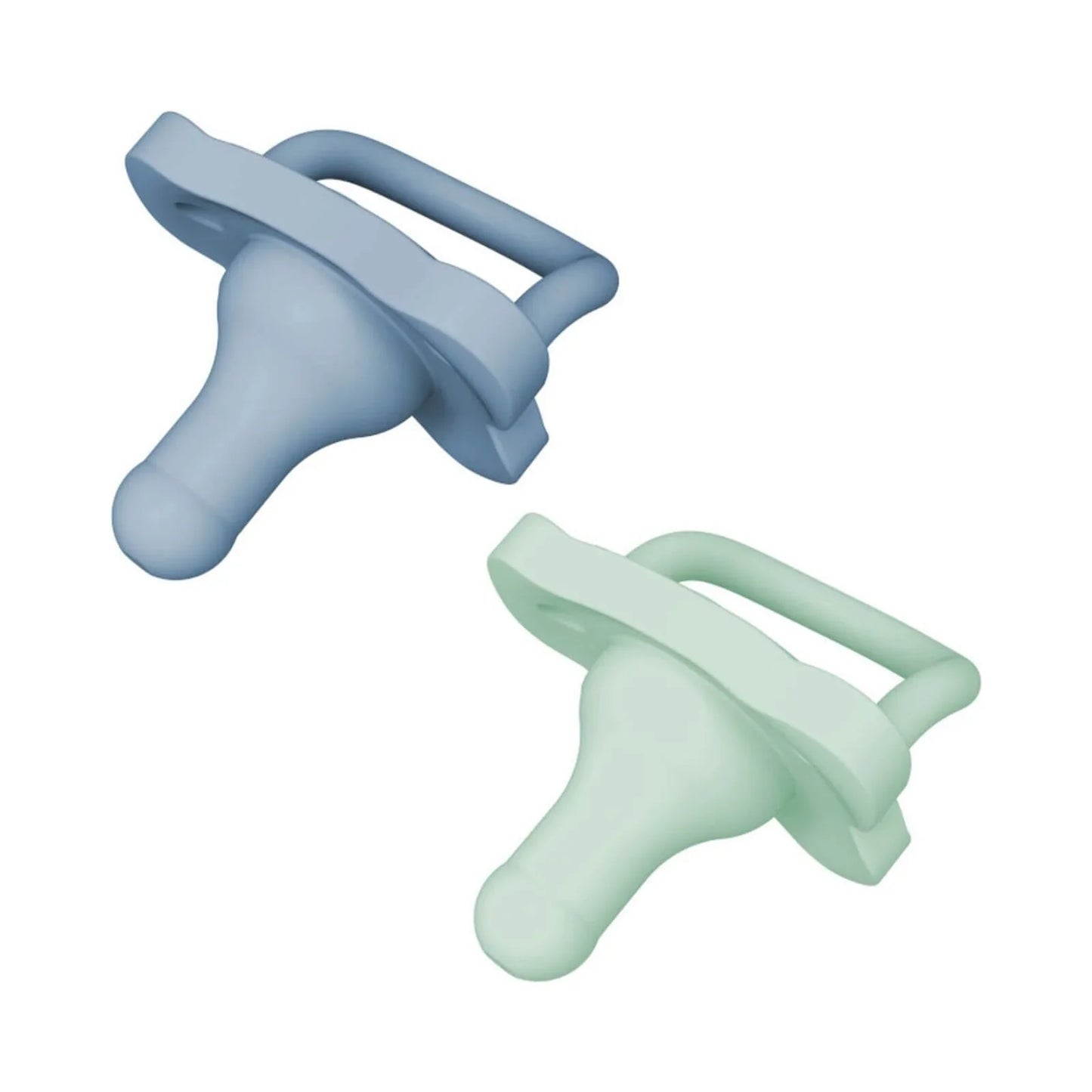 Dr. Brown's One Piece Silicone Soother 0+ months Pack of 2 - Blue