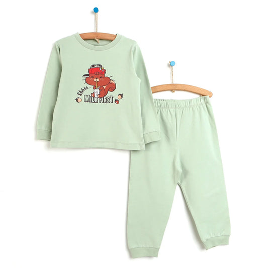 HelloBaby Basic Baby Boy Pyjamas Set - Green