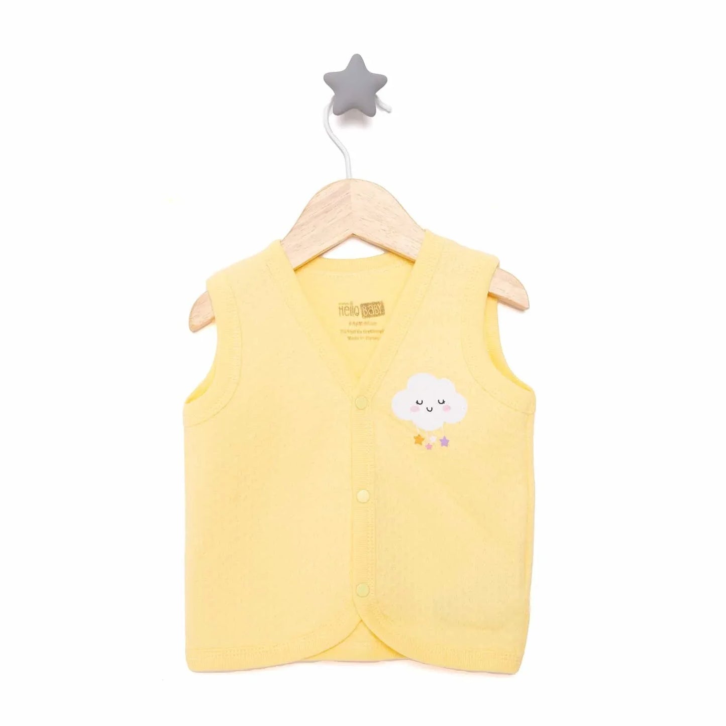 HelloBaby Quilted Vest - Light Yellow