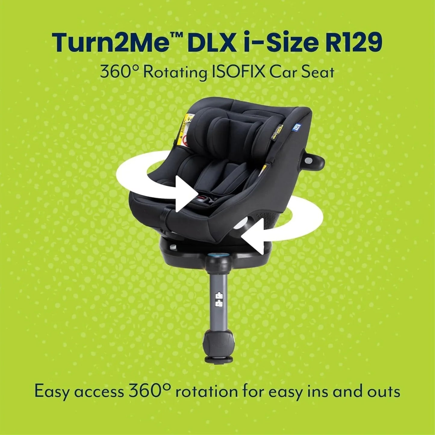 Graco Turn2Me DLX i-Size R129 Car Seat - Midnight
