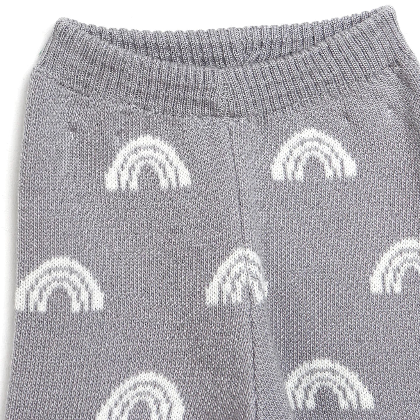 HelloBaby Newborn Rainbow Knit Sweatshirt Starter Set - Grey