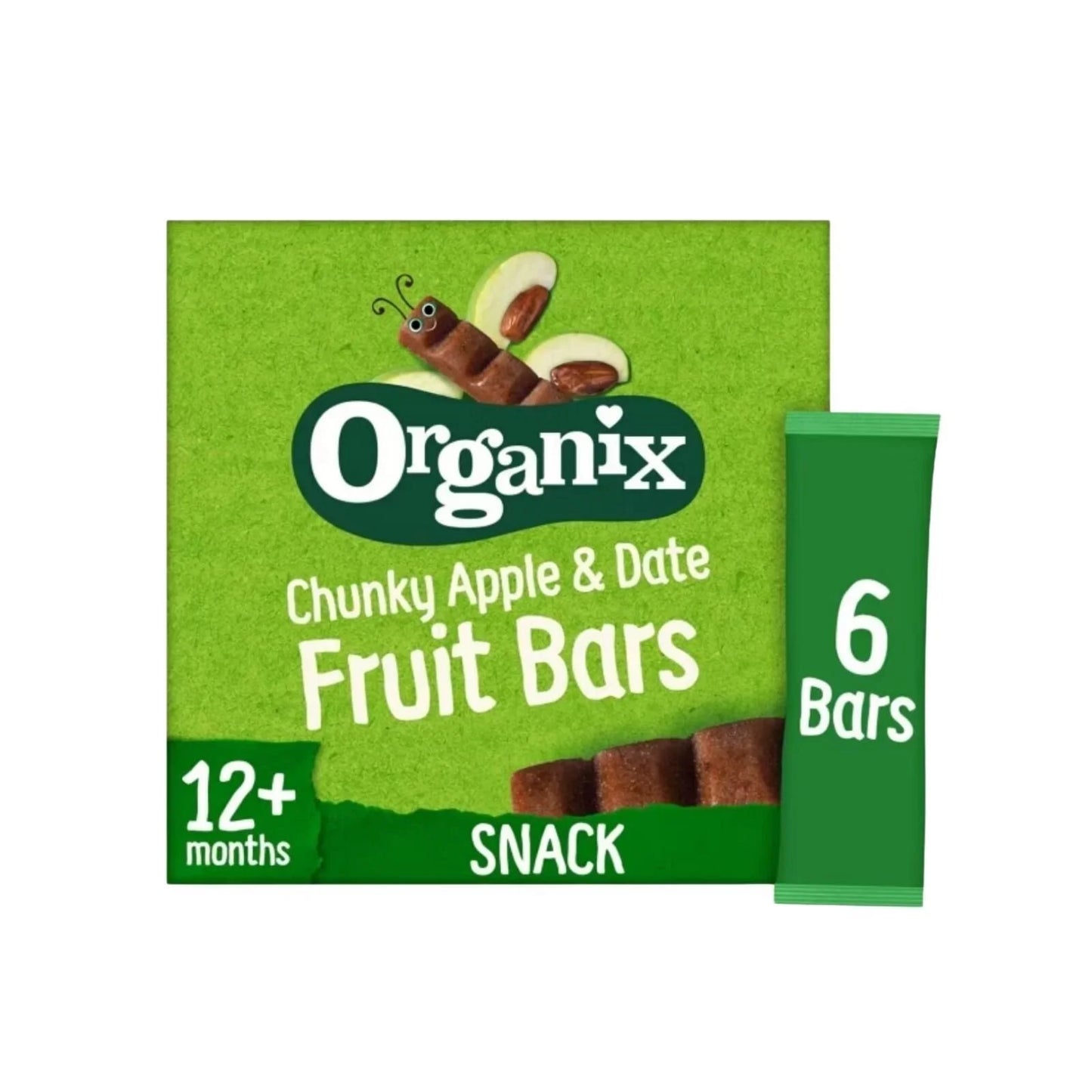 Organix Apple & Date Chunky Fruit Bar 12+ months 102g (6x17g)