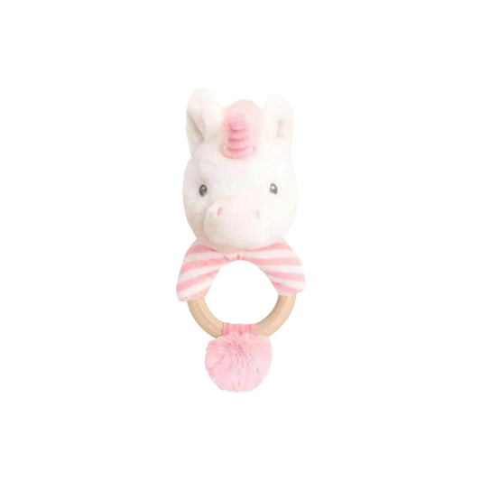 Keeleco Twinkle Unicorn Ring Rattle 14cm