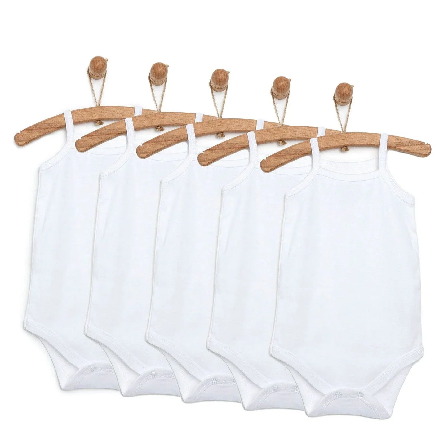 HelloBaby Unisex Strappy Bodysuit 5 pcs